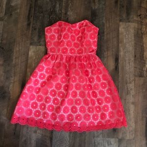 Lilly Pulitzer Pink Eyelet Dress